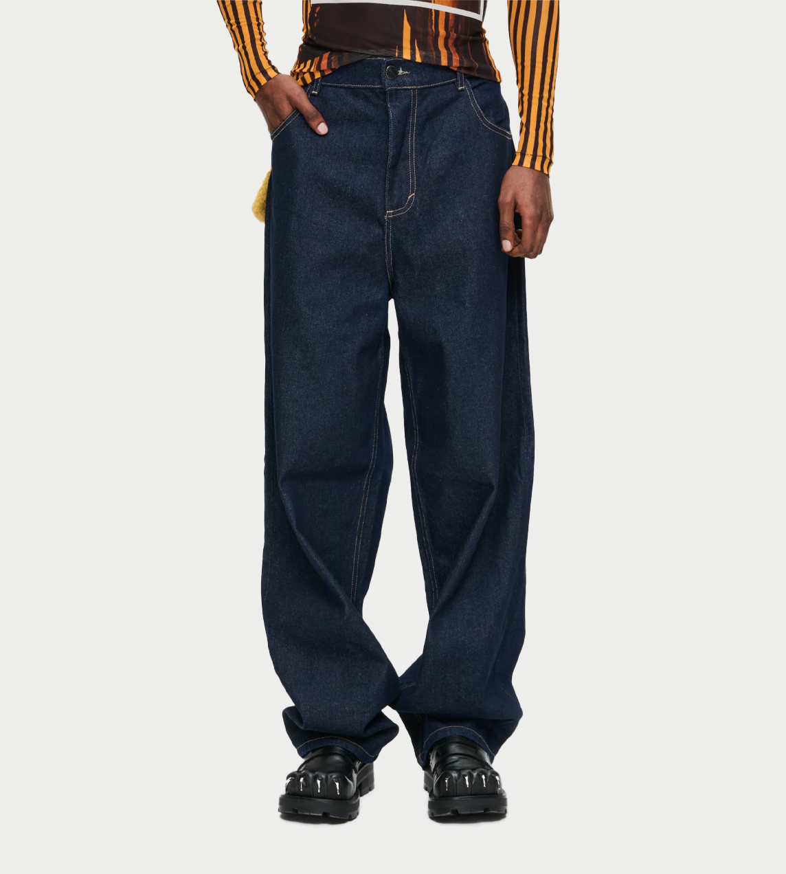 CHARLES JEFFERY LOVERBOY - Loose-fit Jean Blue