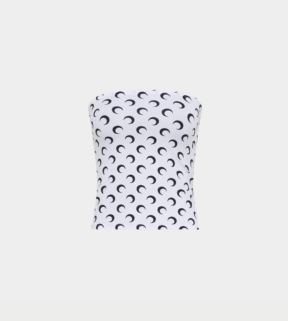 MARINE SERRE - Moon Printed Jersey Tubed Top White