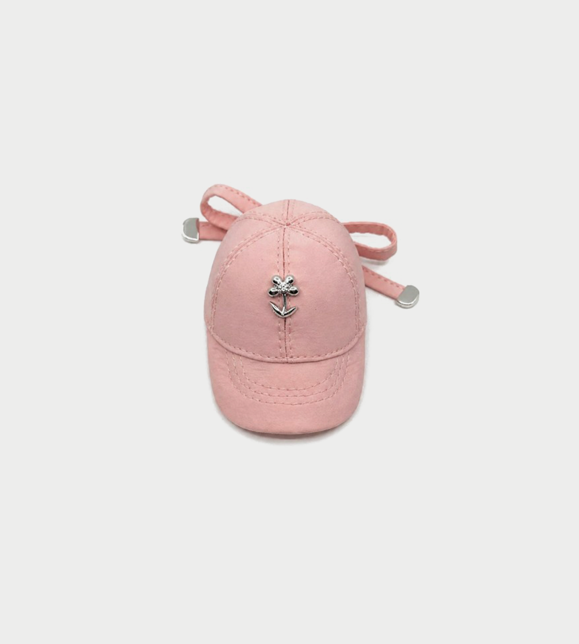 YVMIN - Fabric Hat Hair Clip Pink