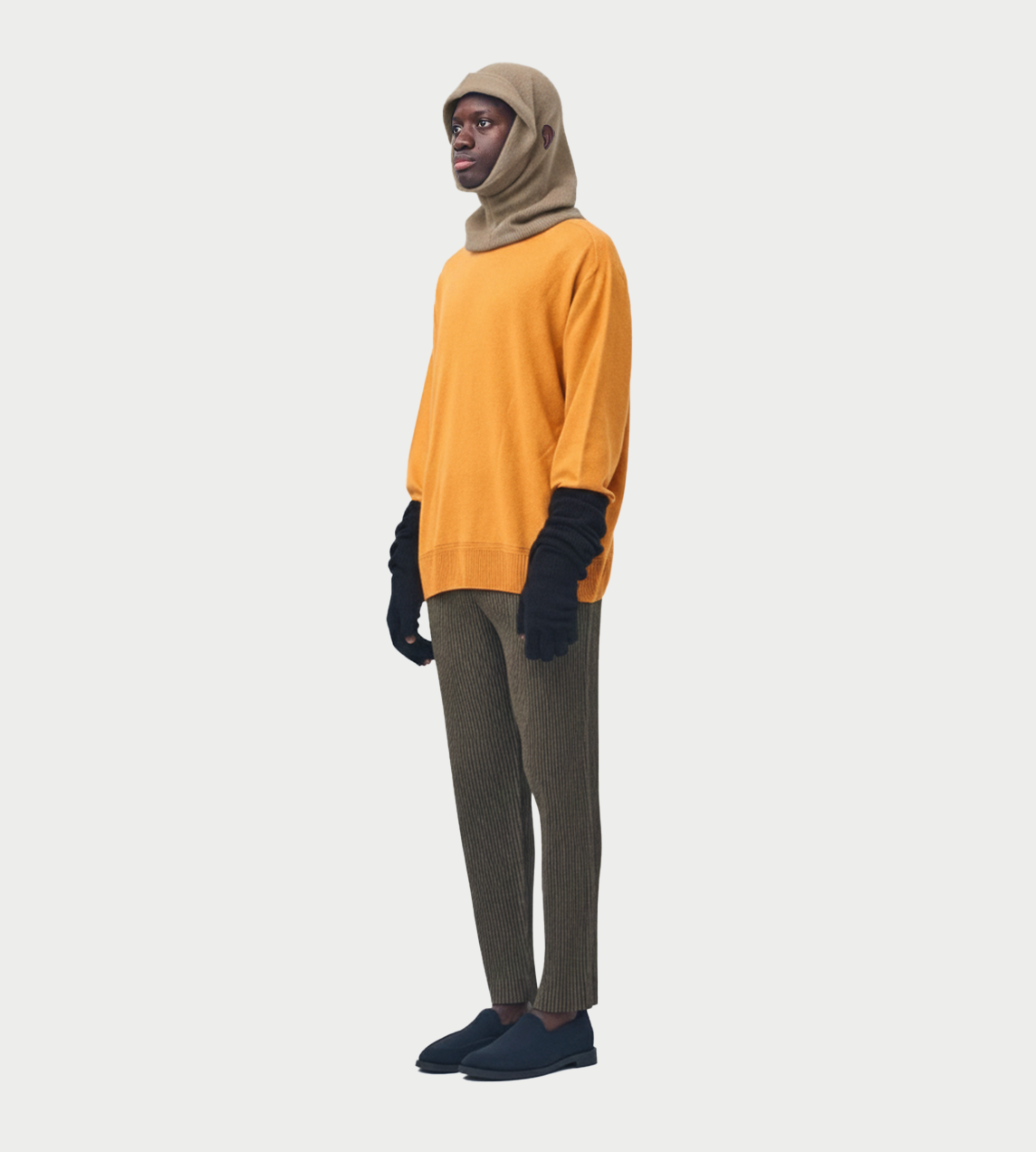 Cashmere Winter Hood Greige