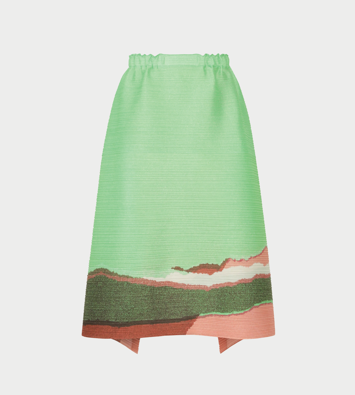 PLEATS PLEASE ISSEY MIYAKE - Grainy Colors Skirt Mint Green