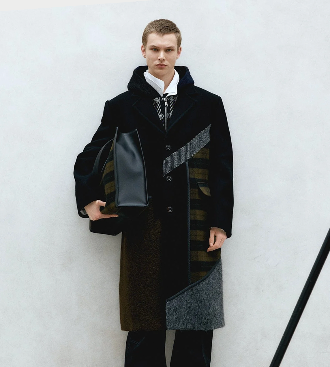 ANDERSSON BELL - Patchwork Wool Coat Multi