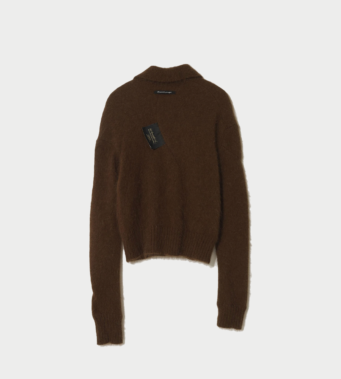 UNDERCOVER - Knitted Polo Brown