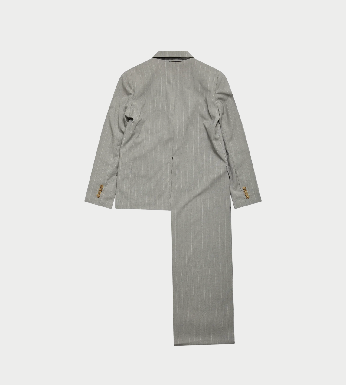 Litkovska - Scarf-Lapel Deconstructed Jacket Grey