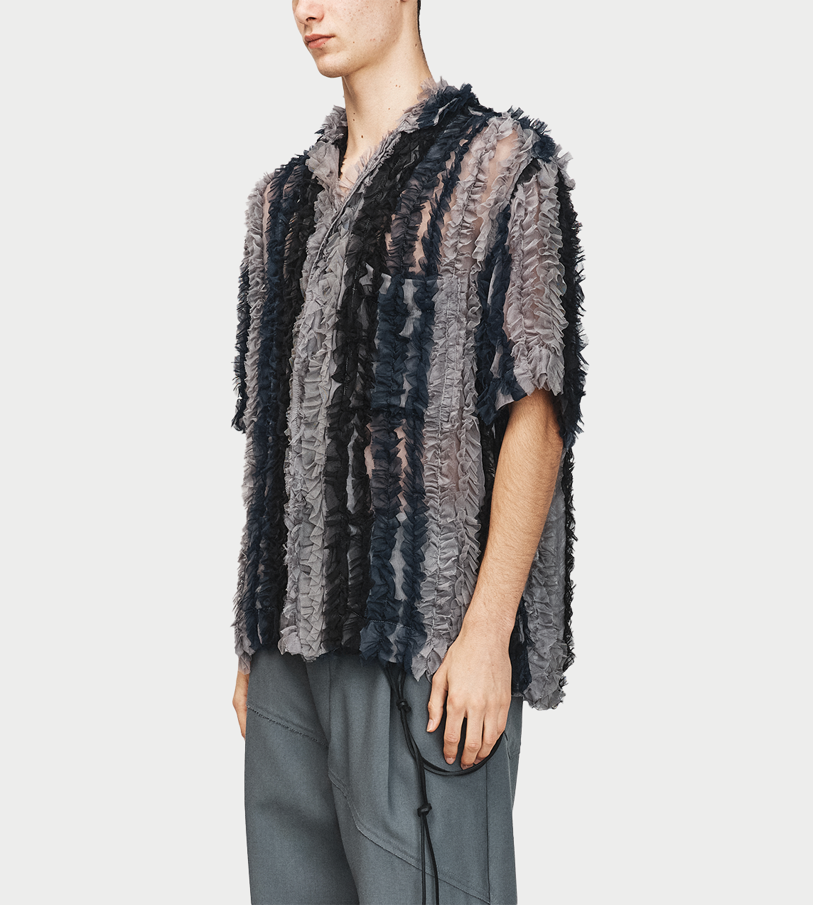 SONG FOR THE MUTE - S/S Box Shirt Navy