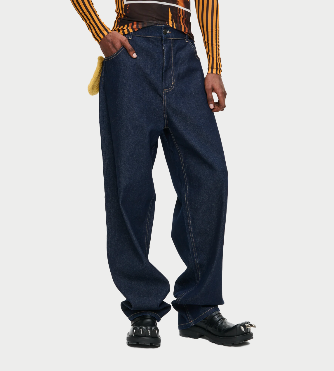 CHARLES JEFFERY LOVERBOY - Loose-fit Jean Blue