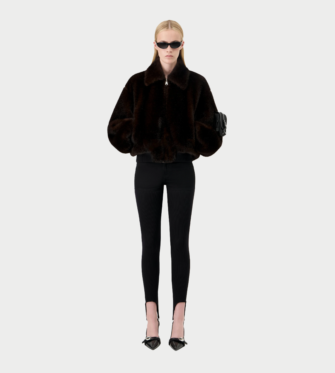 COPERNI - Faux Fur Bomber Jacket Brown