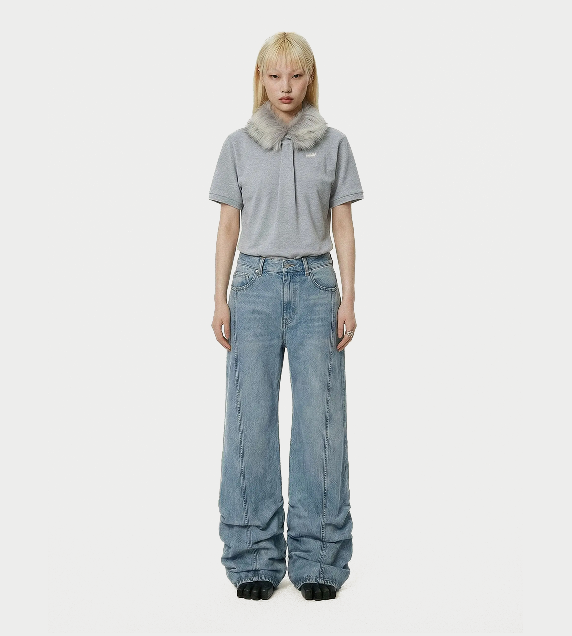 AVAVAV - Tillie Suit Polo Shirt Grey Fur