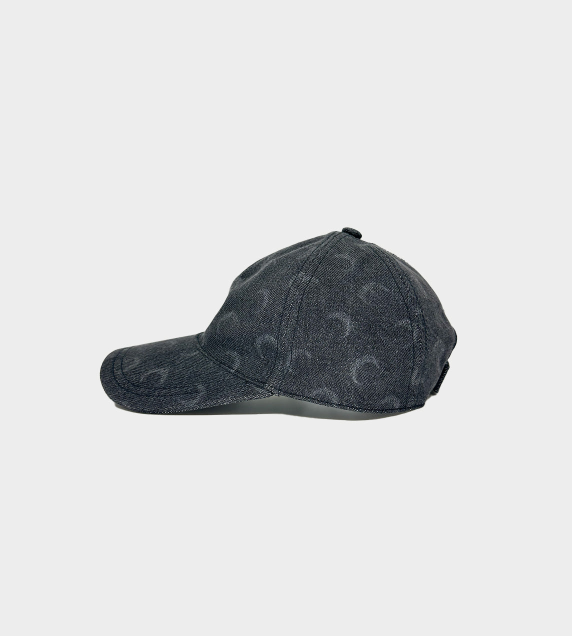 MARINE SERRE - Moon Laser Denim Baseball Cap Grey