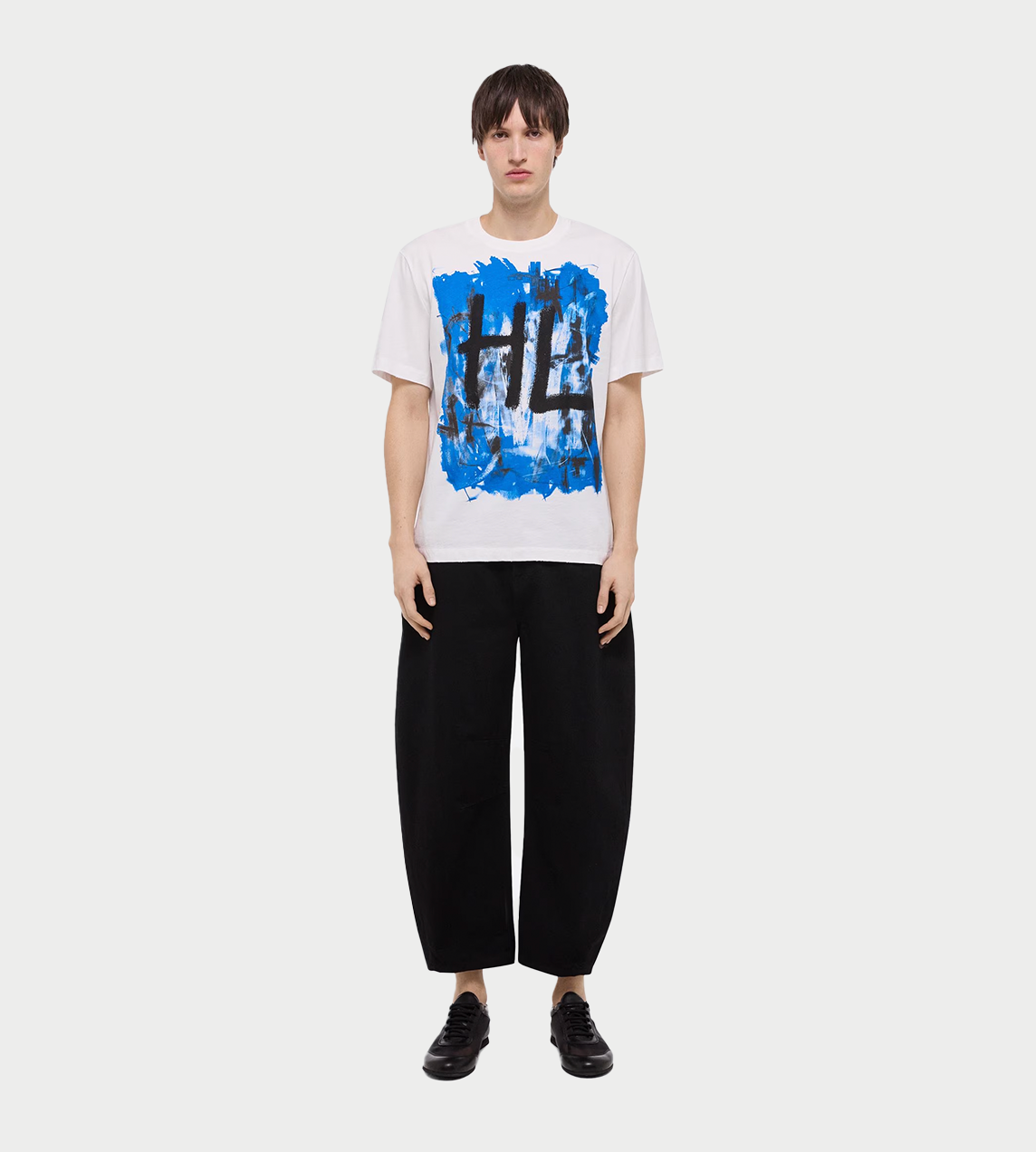HELMUT LANG - Scribble Tee Blue/White
