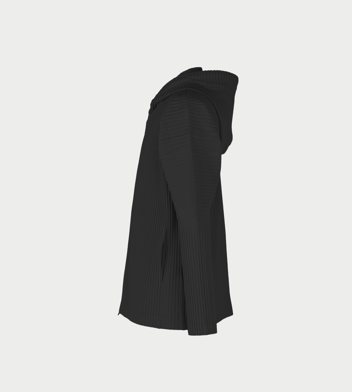 HOMME PLISSE ISSEY MIYAKE - MC Zip-up Hoodie Jacket Blk