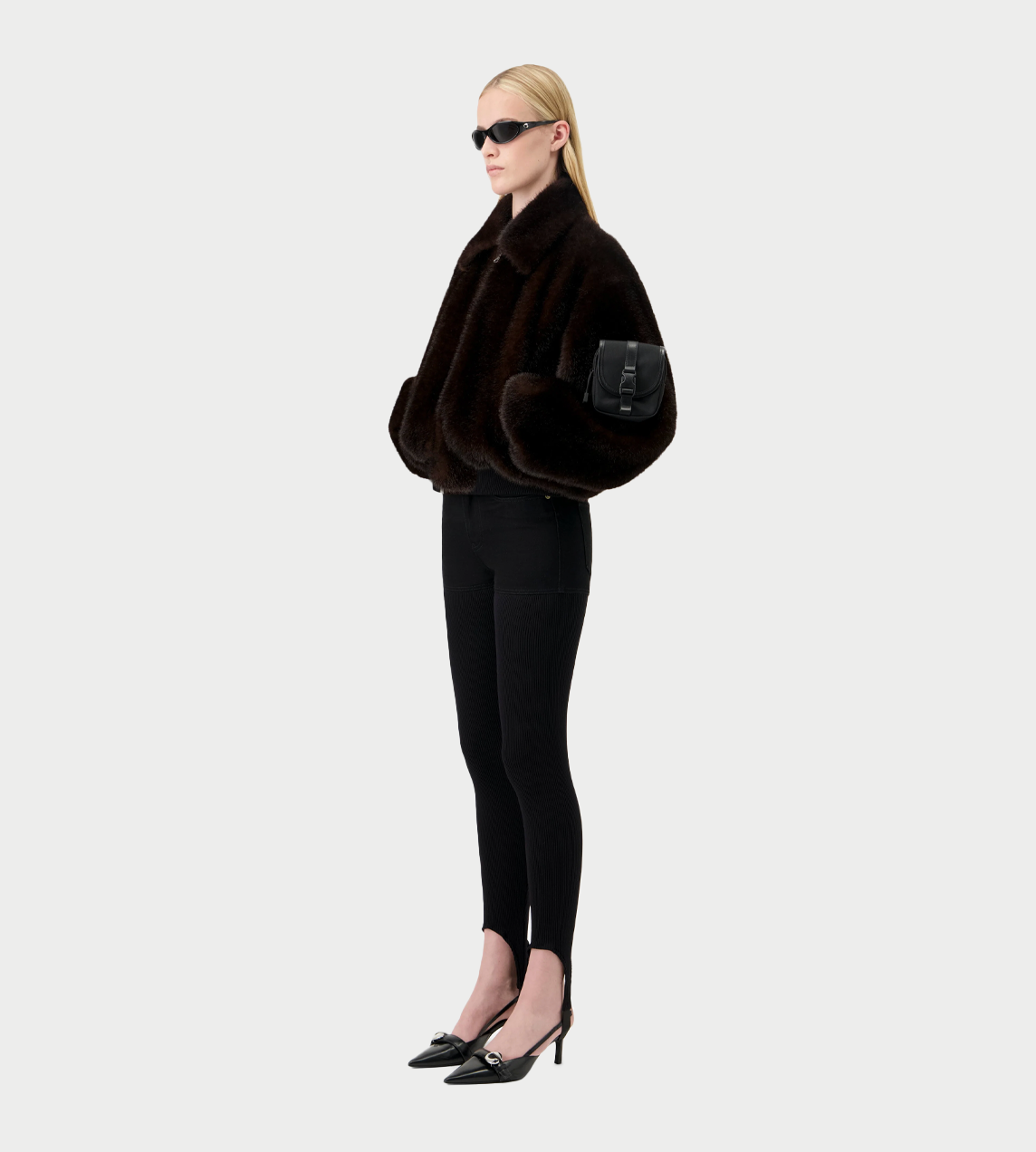 COPERNI - Faux Fur Bomber Jacket Brown