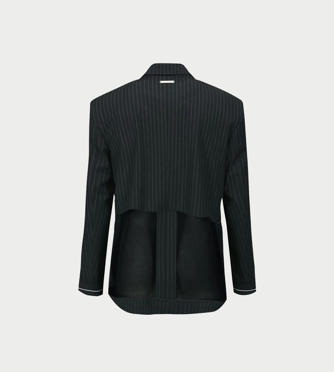 ANDERSSON BELL - Inside-out stripe Sheer Jacket Blk