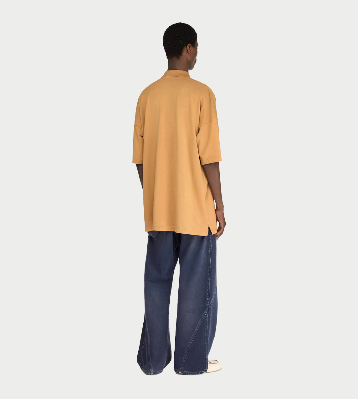 JW ANDERSON - Anchor Print Polo Tabacco