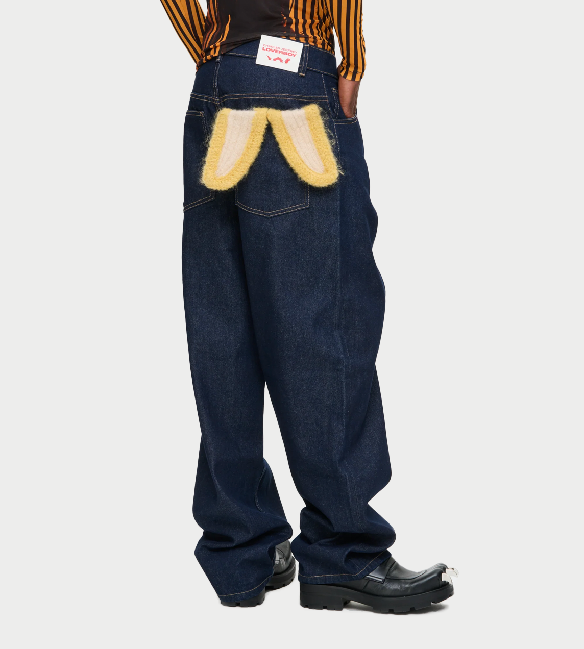 CHARLES JEFFERY LOVERBOY - Loose-fit Jean Blue