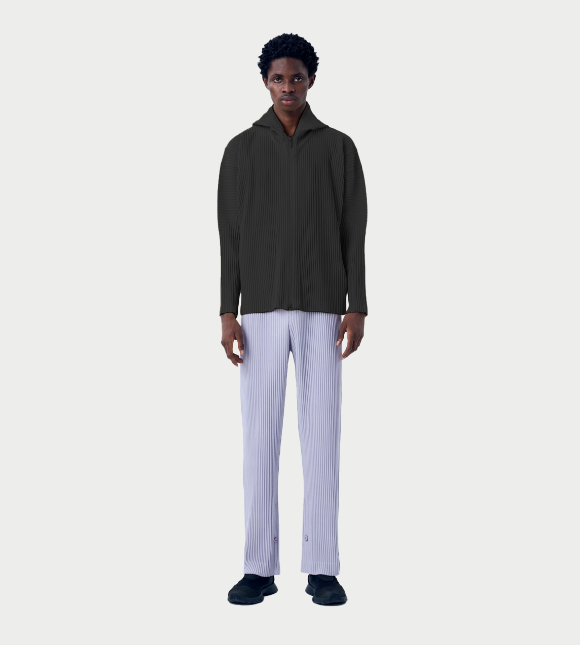 HOMME PLISSE ISSEY MIYAKE - MC Zip-up Hoodie Jacket Blk