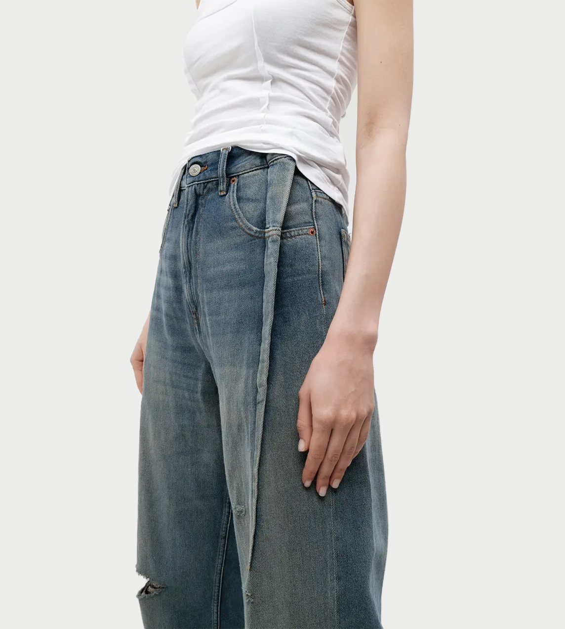 MM6 Maison Margiela - 5 Pocket Distressed Jeans
