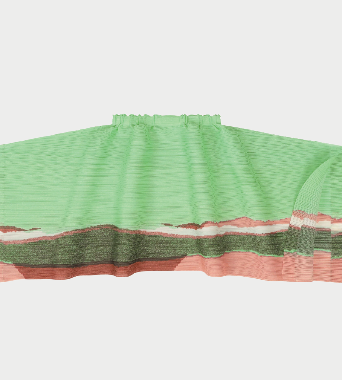 PLEATS PLEASE ISSEY MIYAKE - Grainy Colors Skirt Mint Green