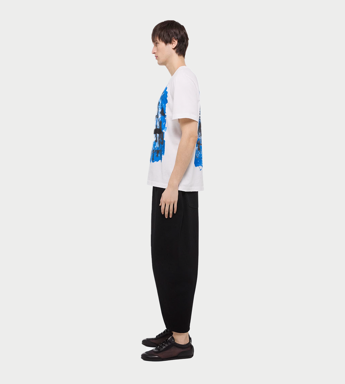 HELMUT LANG - Scribble Tee Blue/White