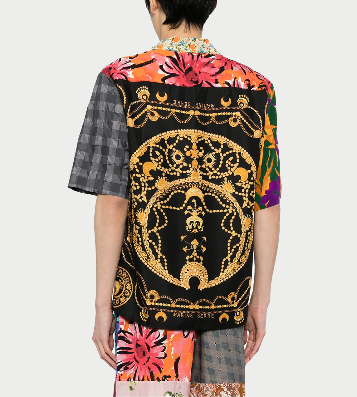 Marine Serre - REGEN Silk Scarves Bowling Shirt
