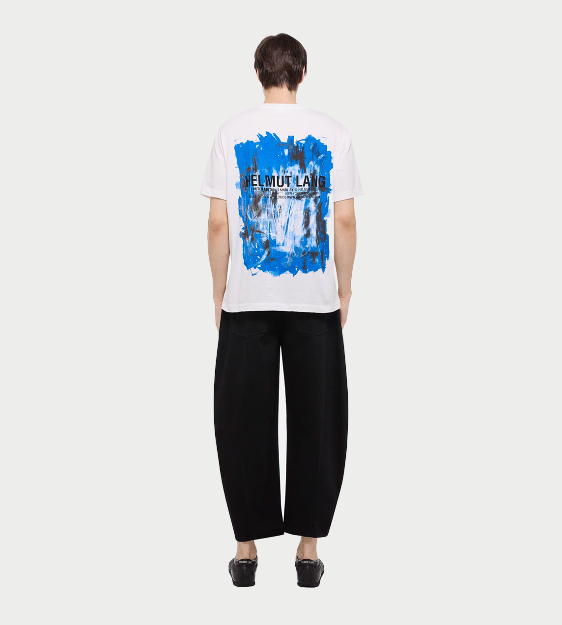 HELMUT LANG - Scribble Tee Blue/White