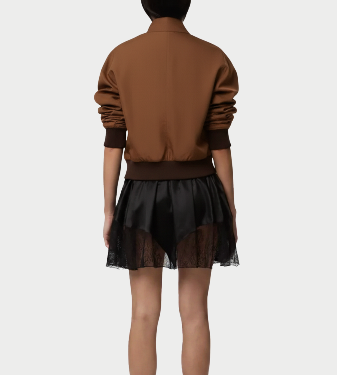 NINA RICCI - Bomber Jacket Chocolate Brown