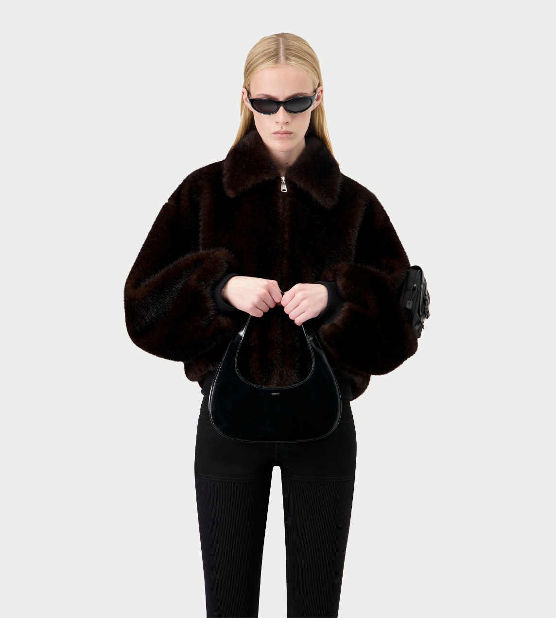 COPERNI - Faux Fur Bomber Jacket Brown