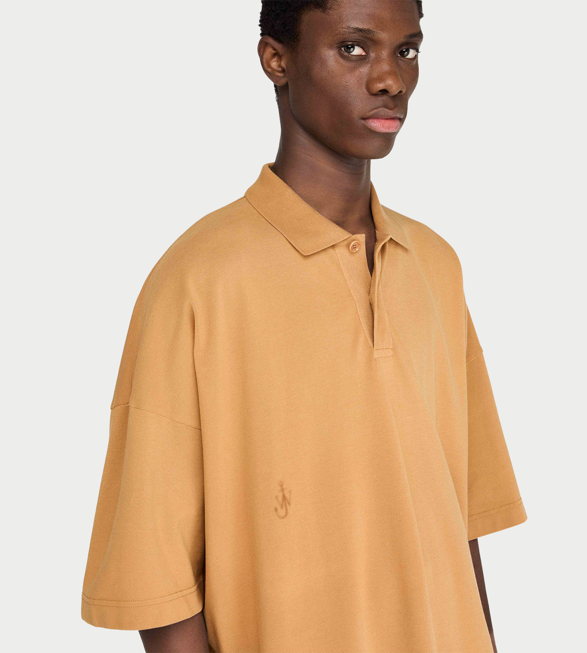 JW ANDERSON - Anchor Print Polo Tabacco
