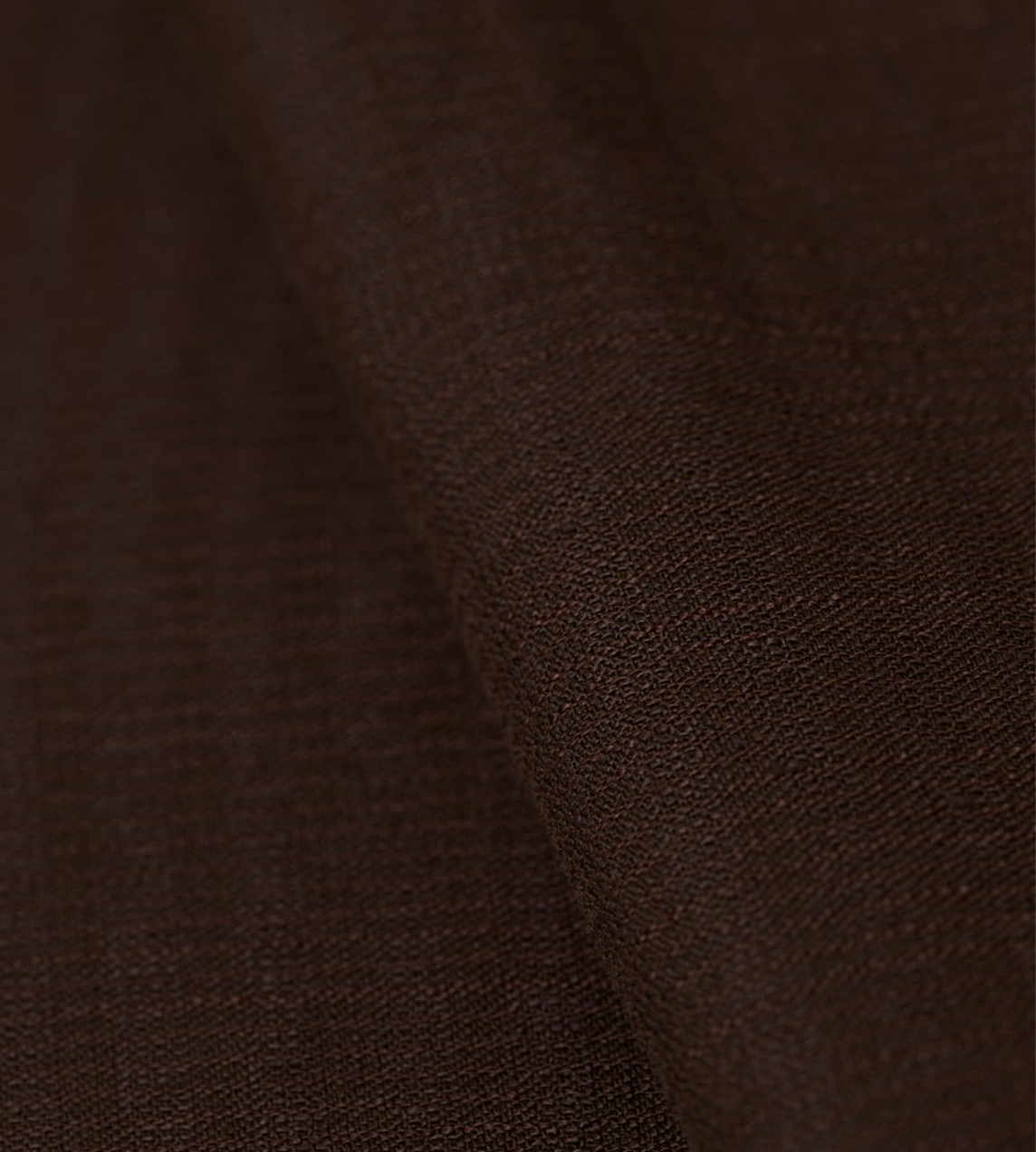 Wide Set Open Collar Shirt Chocolate
