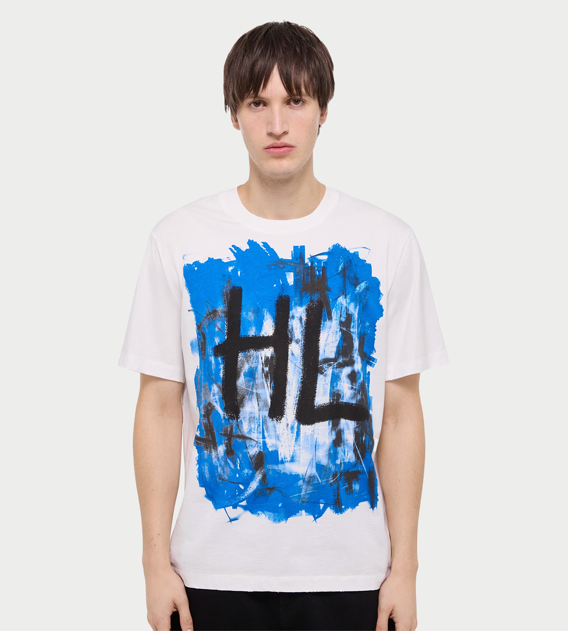 HELMUT LANG - Scribble Tee Blue/White