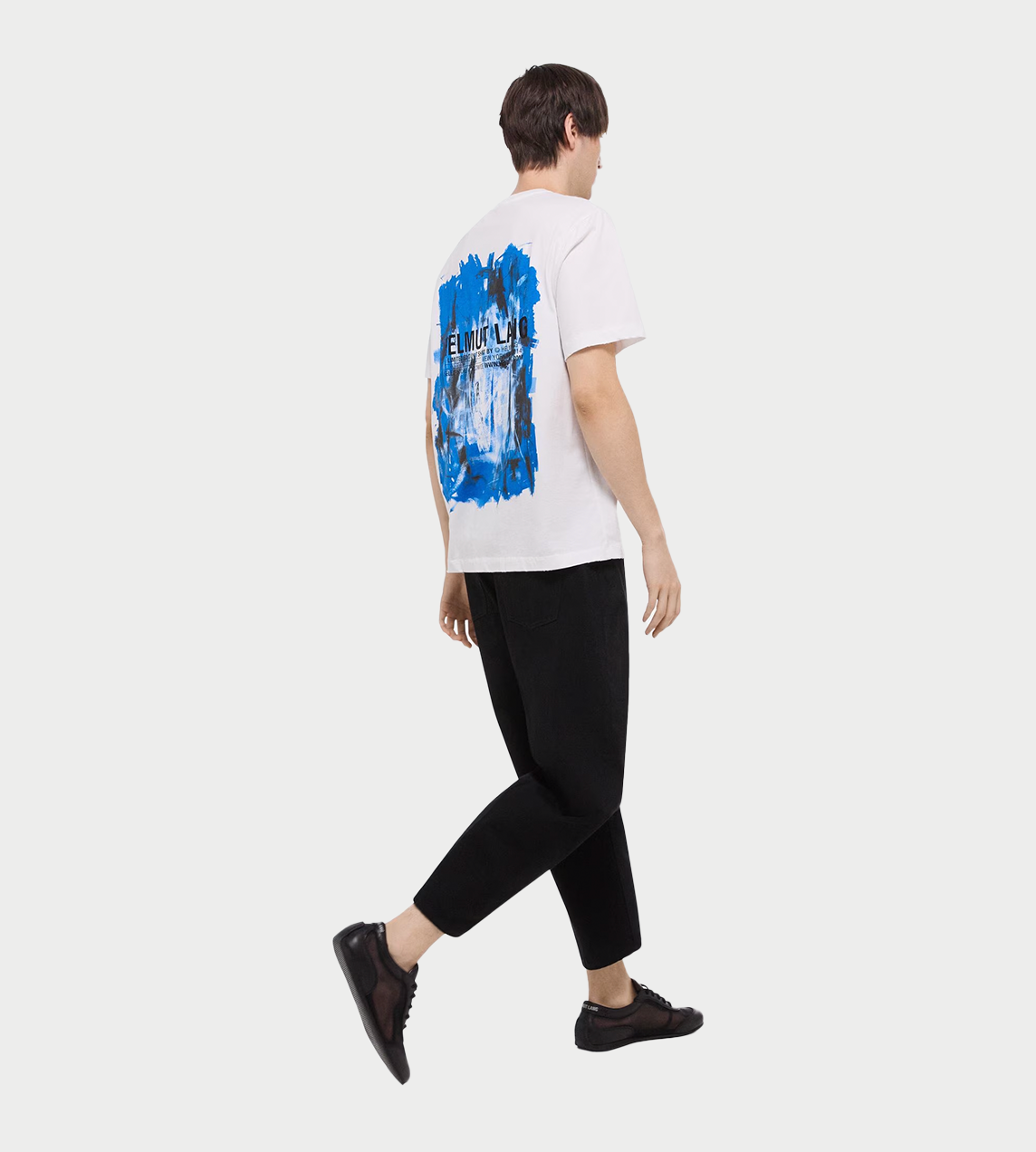 HELMUT LANG - Scribble Tee Blue/White