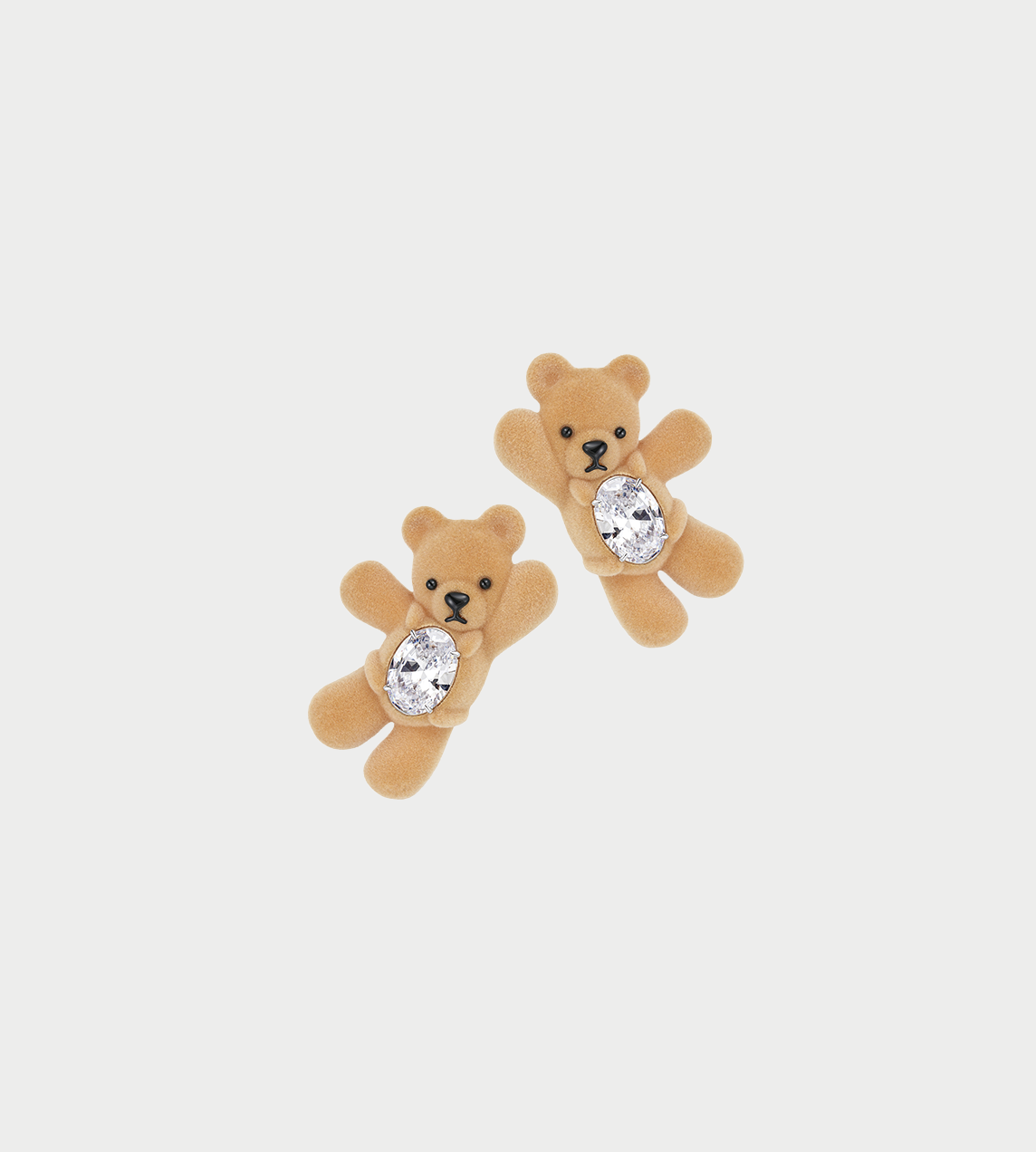 Greeting Bear Hair Clip Brown (Single)