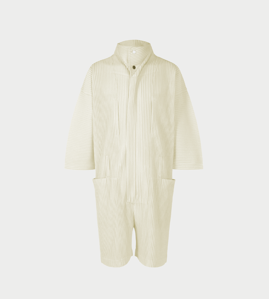 HOMME PLISSE ISSEY MIYAKE - MC Pleated Jumpsuit Milk White