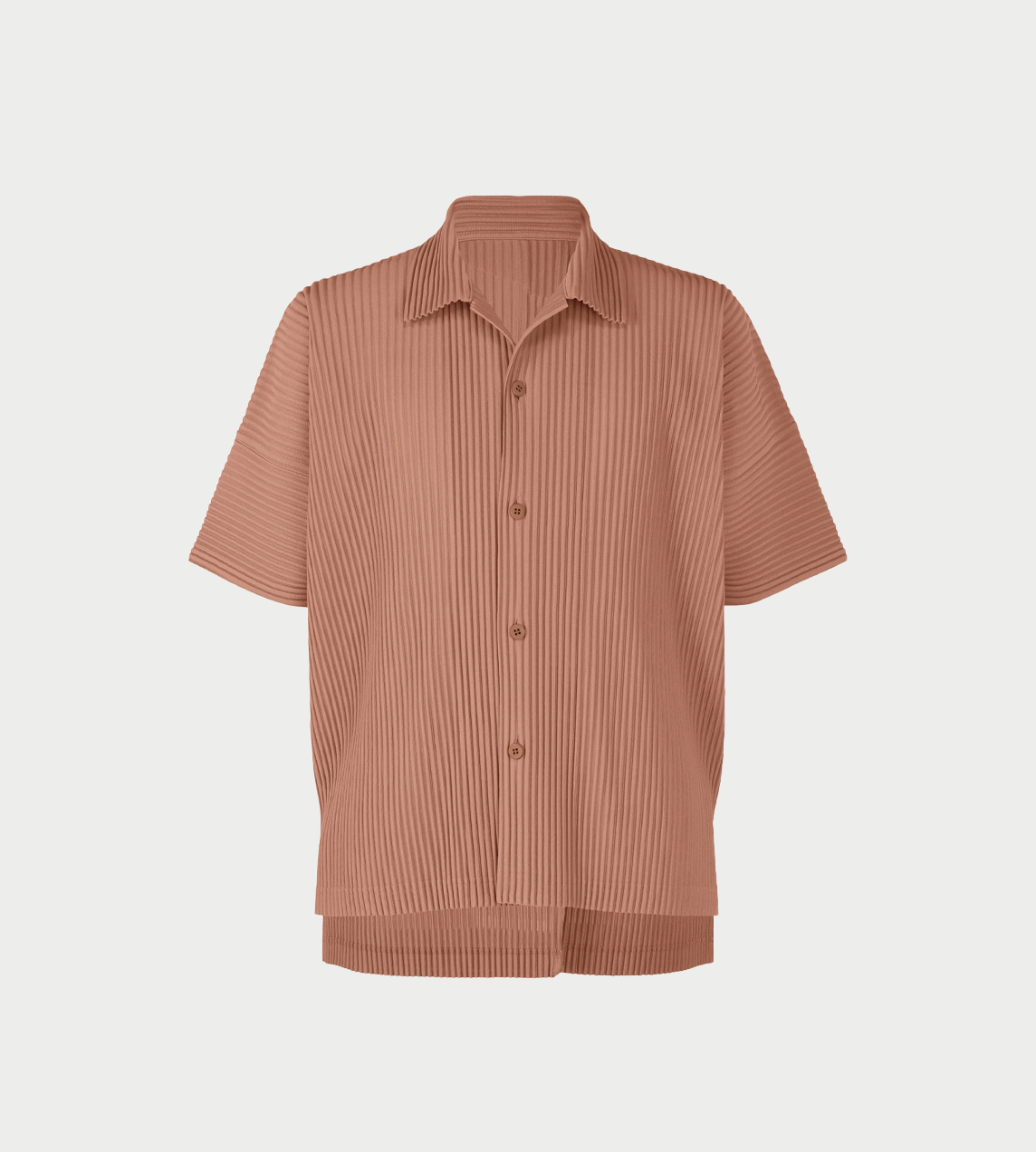 HOMME PLISSE ISSEY MIYAKE - MC Open-collar Shirt Vanadinite Red