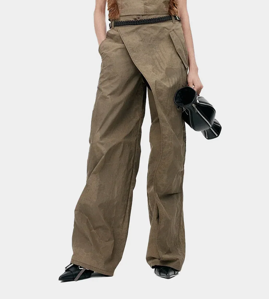 Andersson Bell Cargo Wrap Pants Taupe