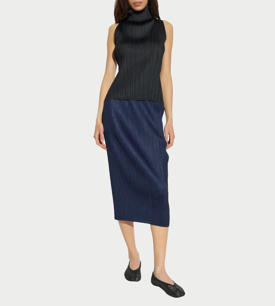 PLEATS PLEASE ISSEY MIYAKE - Basic Pleated Pullover Blk