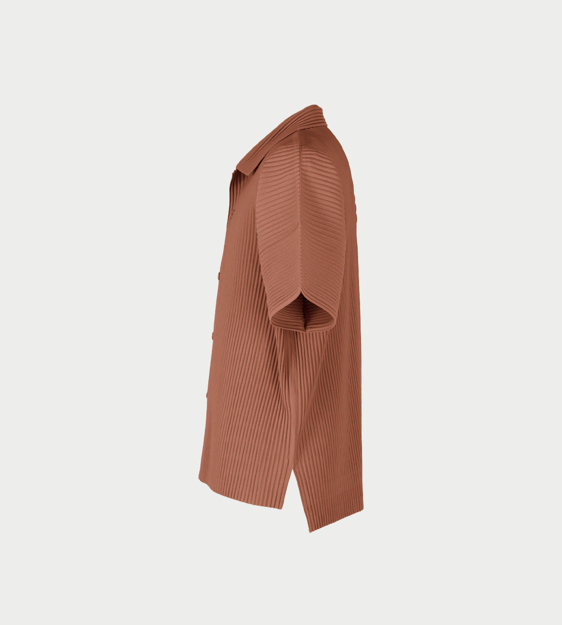 HOMME PLISSE ISSEY MIYAKE - MC Open-collar Shirt Vanadinite Red