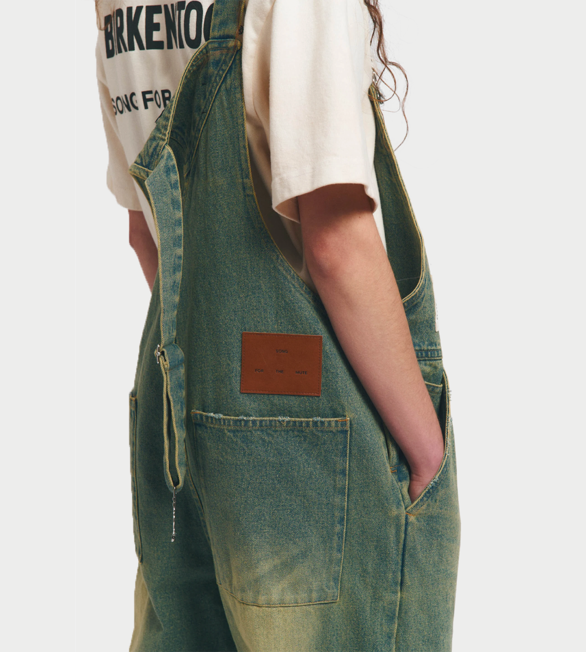 SFTM x Birkenstock "The Artist" Distressed Denim Overall