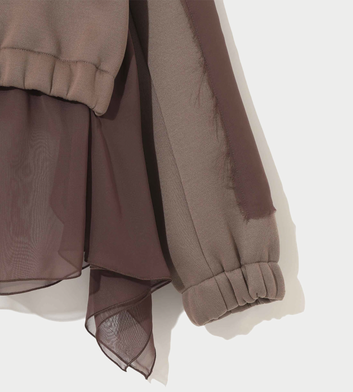 UNDERCOVER - Georgette Panel Jacket Grey Brown