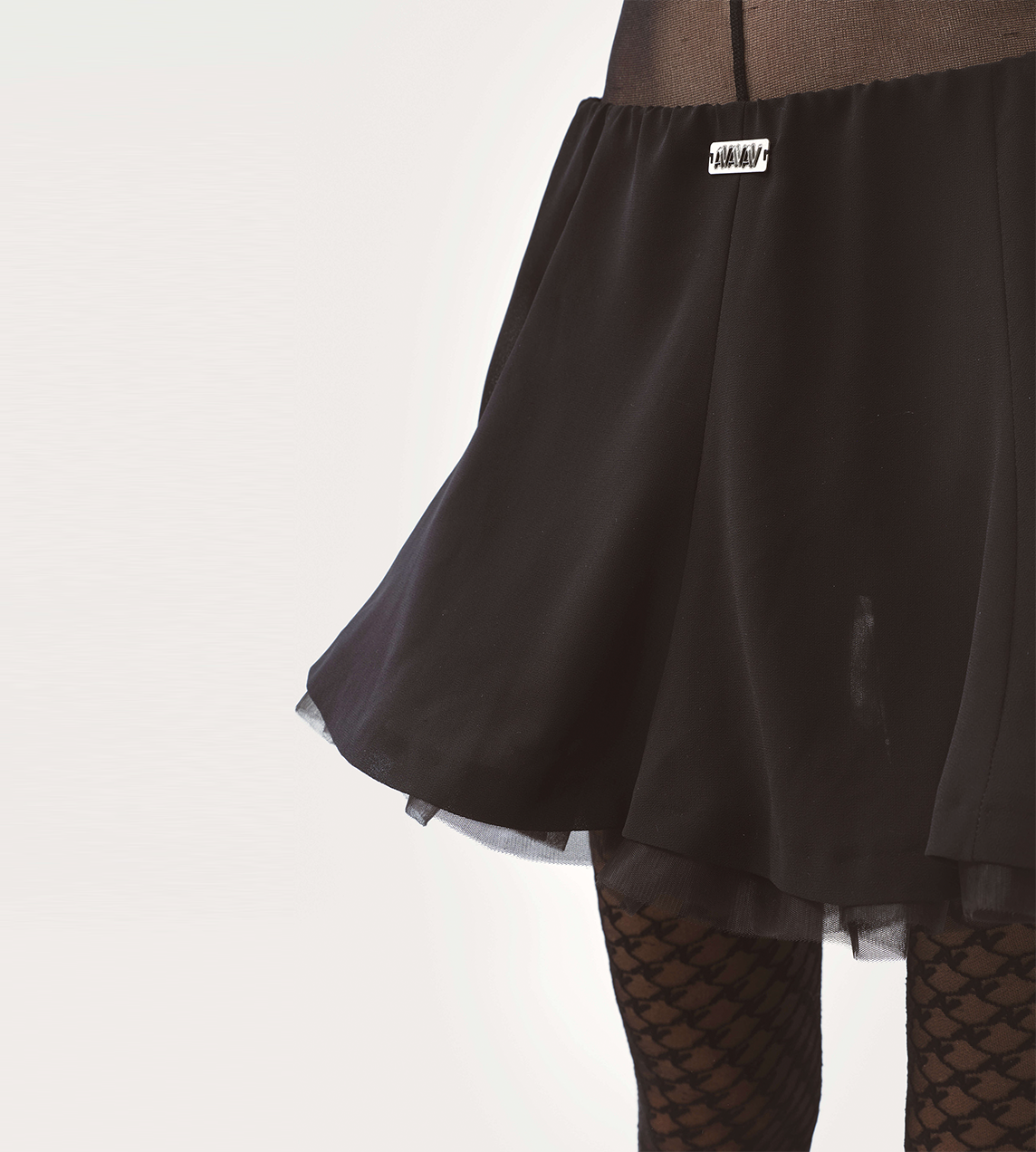 Kelly Tulle Mini Skirt Blk