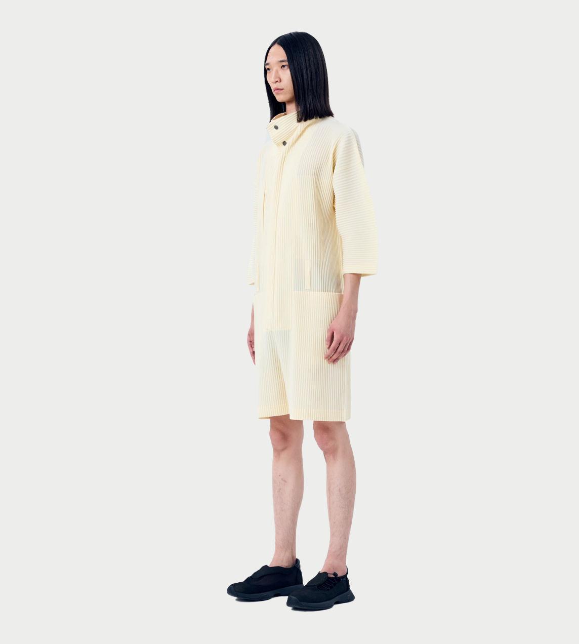 HOMME PLISSE ISSEY MIYAKE - MC Pleated Jumpsuit Milk White