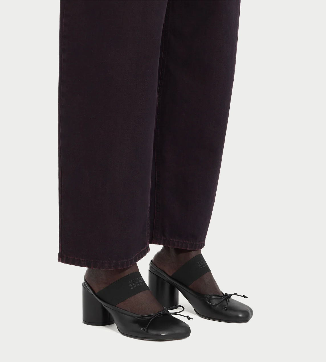 MM6 MAISON MARGIELA - Ballerina Block Heels Blk