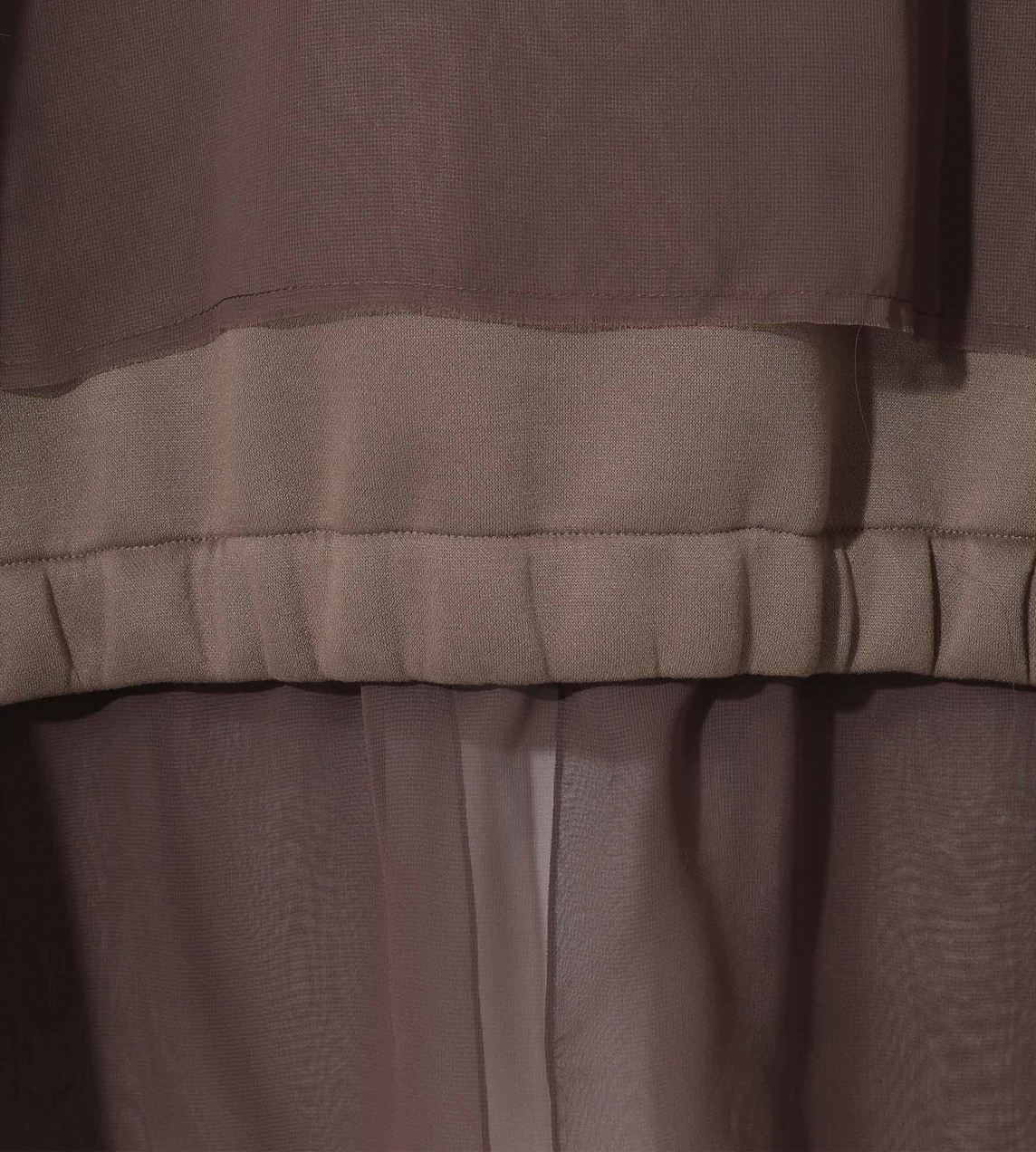 Georgette Panel Jacket Grey Brown