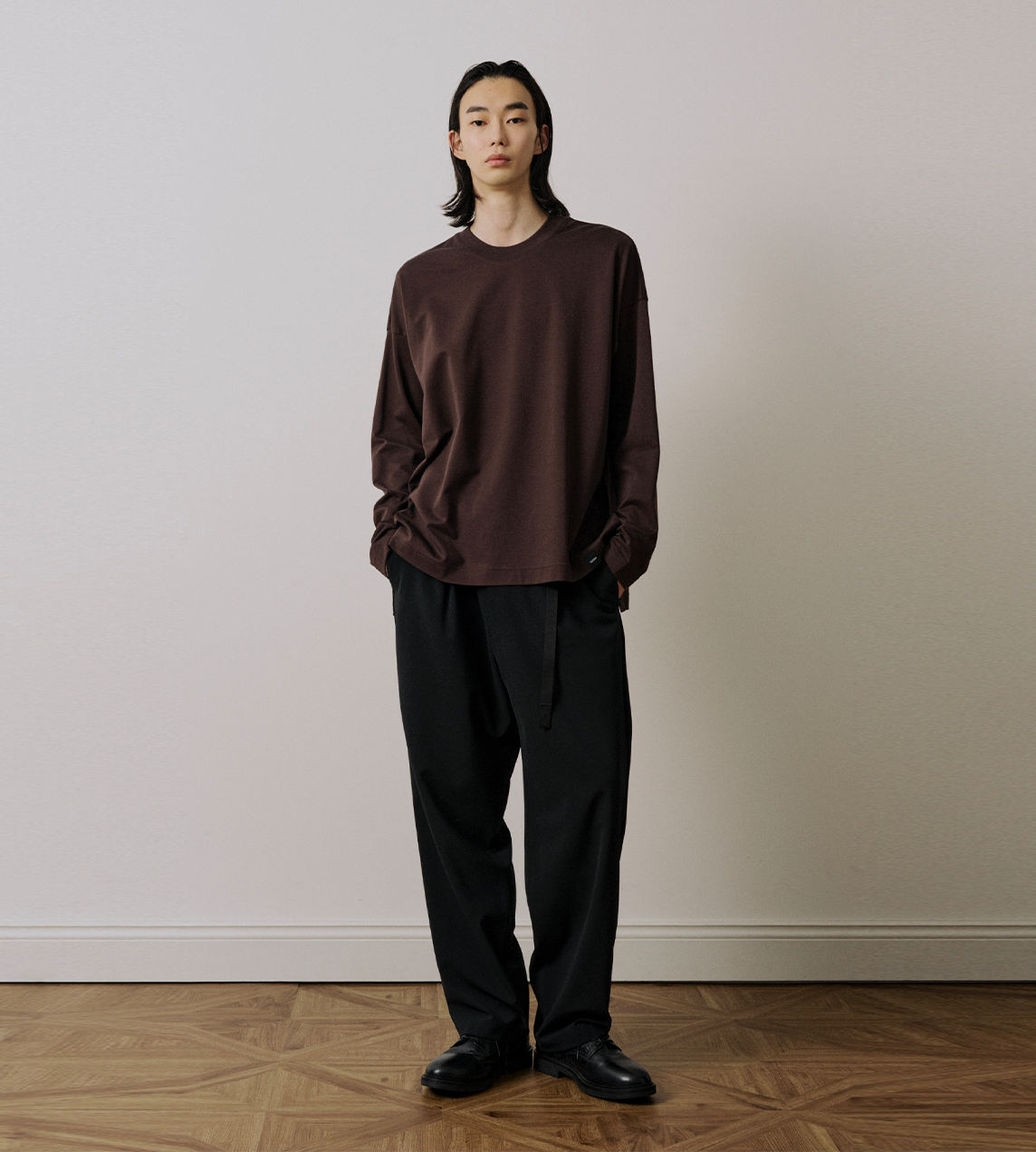 UJOH - Long Sleeve BOX T Chocolate