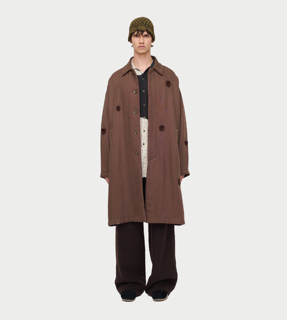 SONG FOR THE MUTE - Daisy Oversized Coat Brown