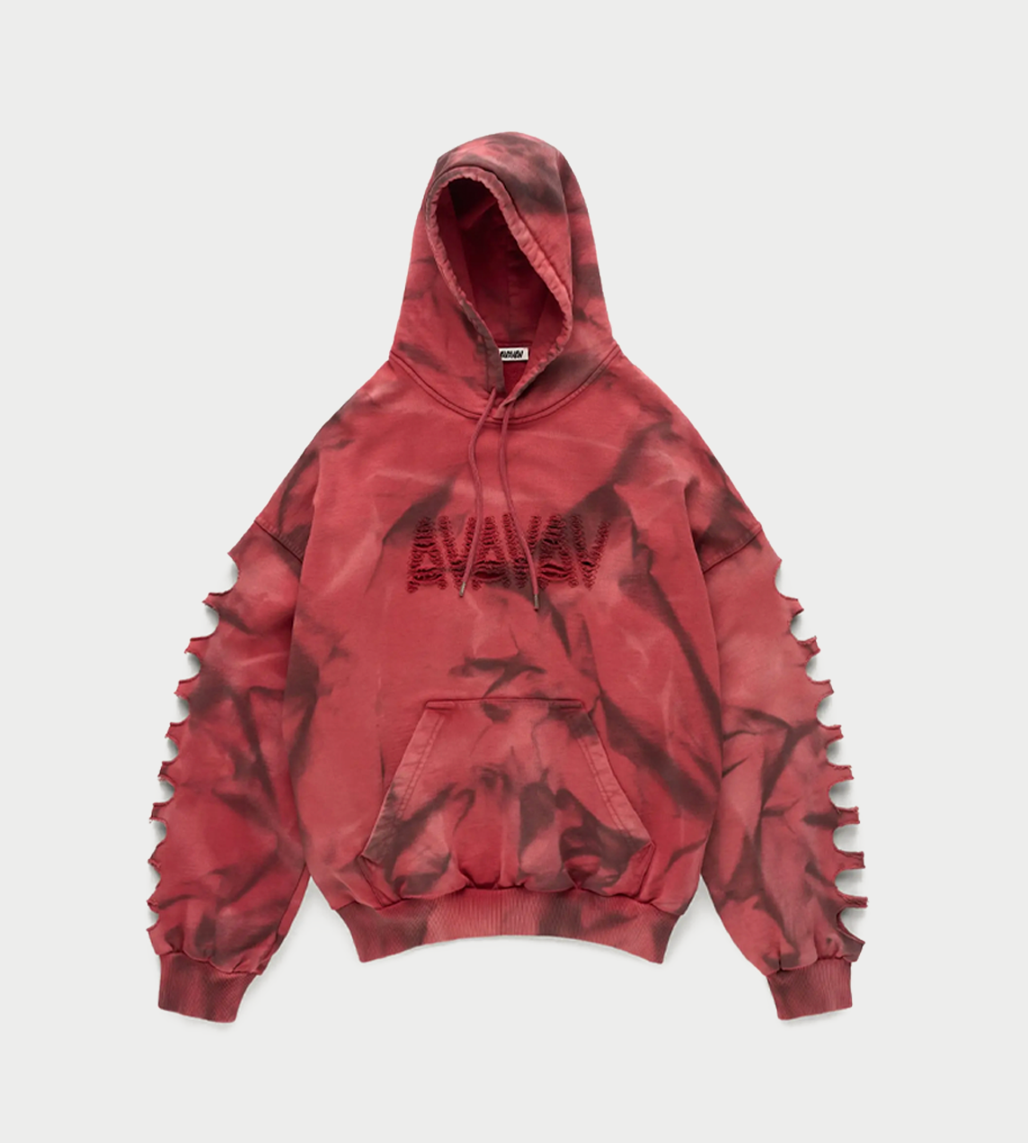 AVAVAV - Trevor OS Shoulderless Slash Hoodie Aop Red