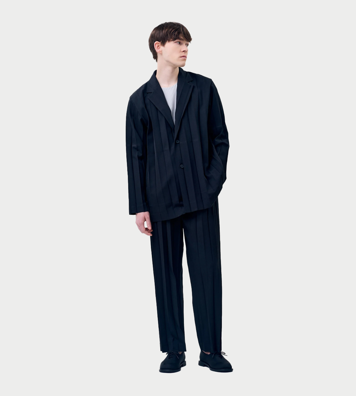 HOMME PLISSE ISSEY MIYAKE - Edge Ensemble Pants Blk