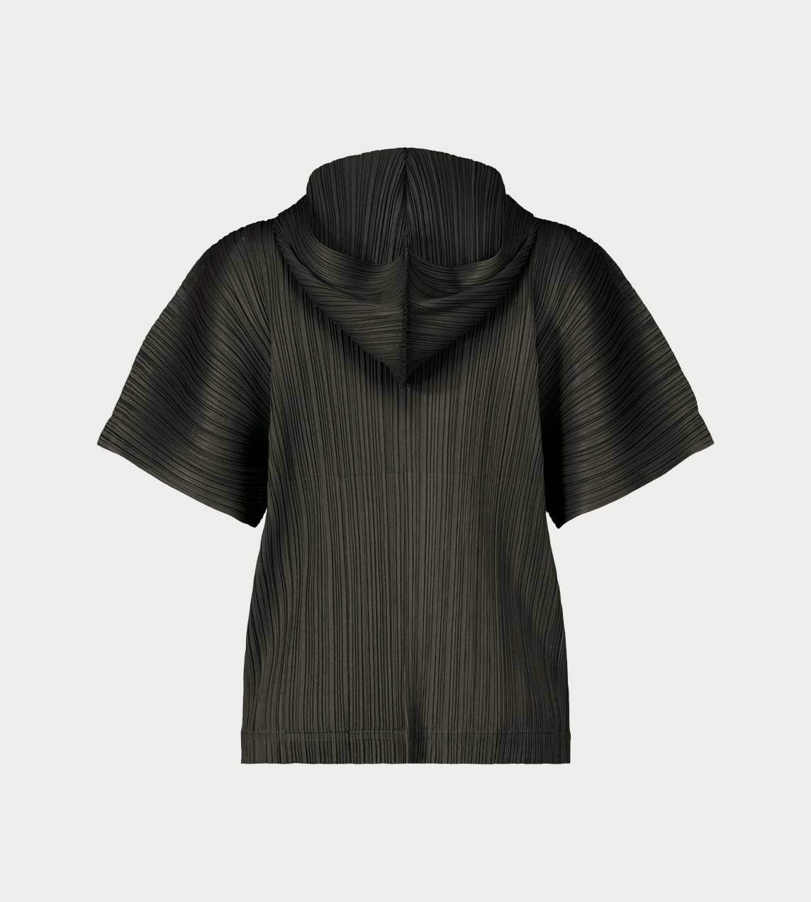 PLEATS PLEASE ISSEY MIYAKE - MC Hooded Short-sleeve Top Blk