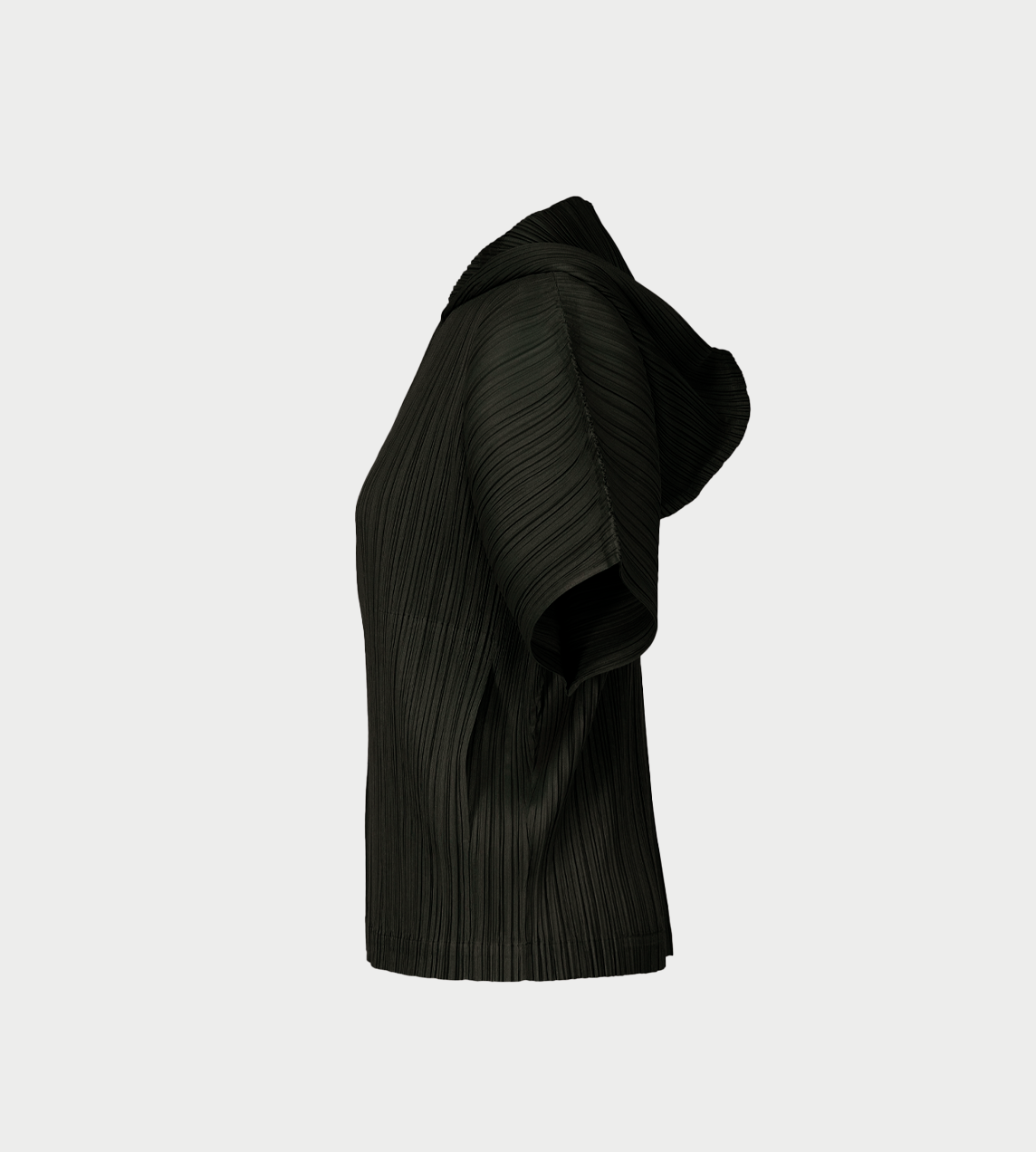 PLEATS PLEASE ISSEY MIYAKE - MC Hooded Short-sleeve Top Blk