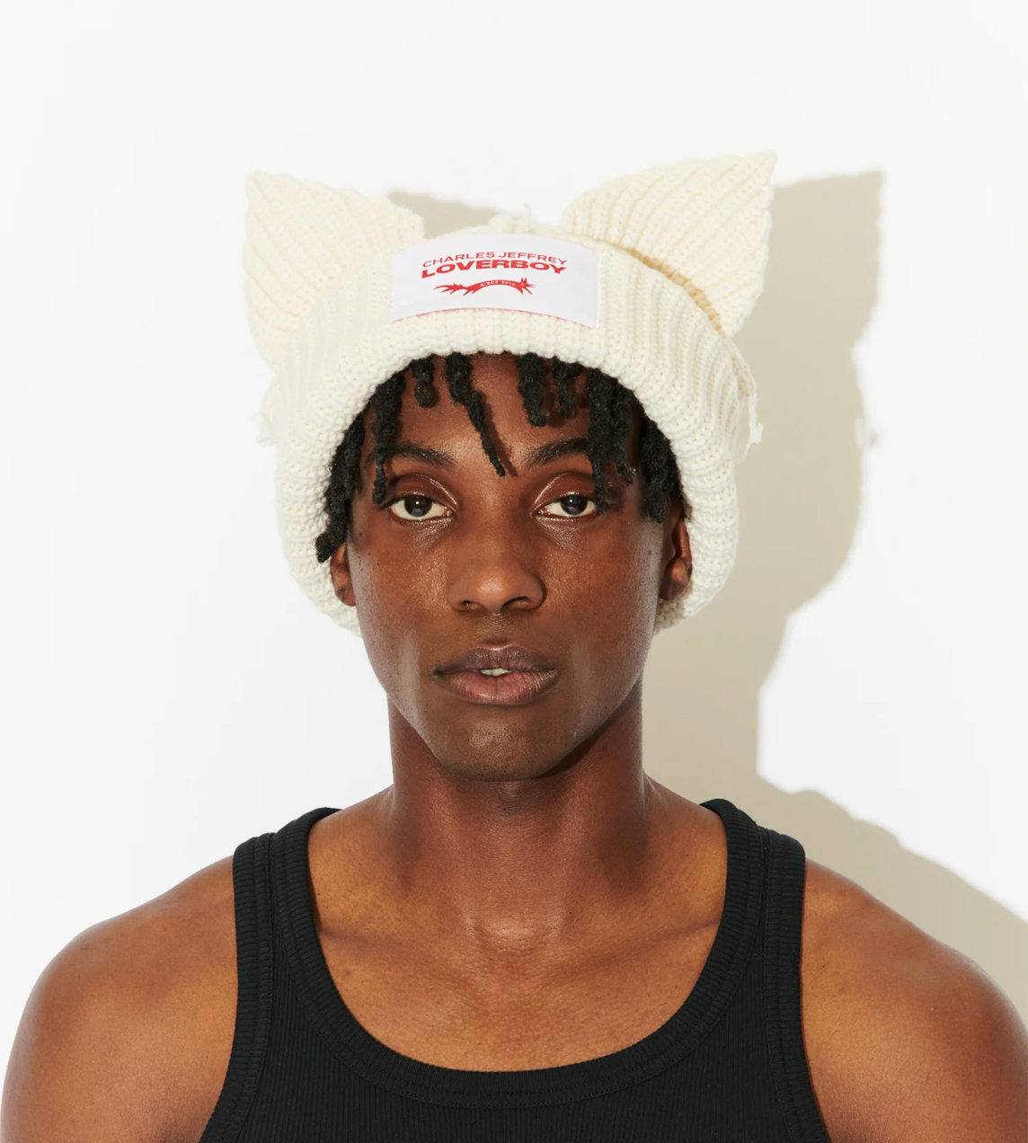 CHARLES JEFFERY LOVERBOY - Chunky Ears Beanie Ecru